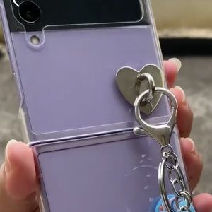 3 phone / device heart hook attachment for keychain charms